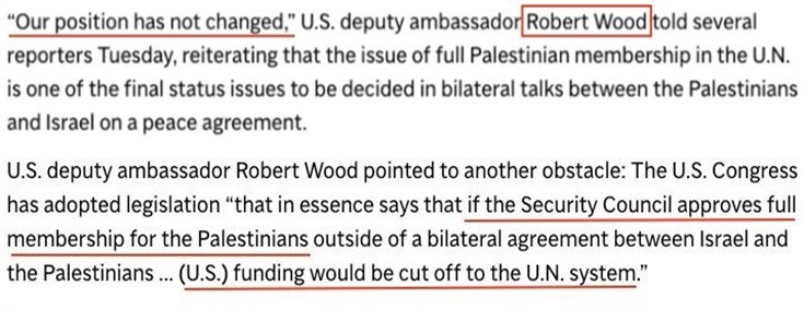 巴勒斯坦能否“入联”要看美国脸色？
