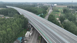石家庄市鹿泉区：太行铁路专用线跨国道234框架桥建成