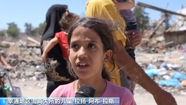 以軍猛烈攻擊加沙宰通 流離失所兒童在炮火中逃亡