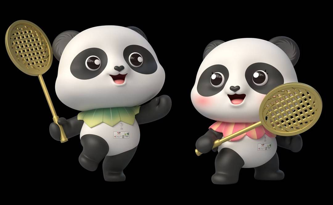 （转载）熊嘟嘟和羽蓉蓉来了！成都2024汤尤杯吉祥物首次公开亮相