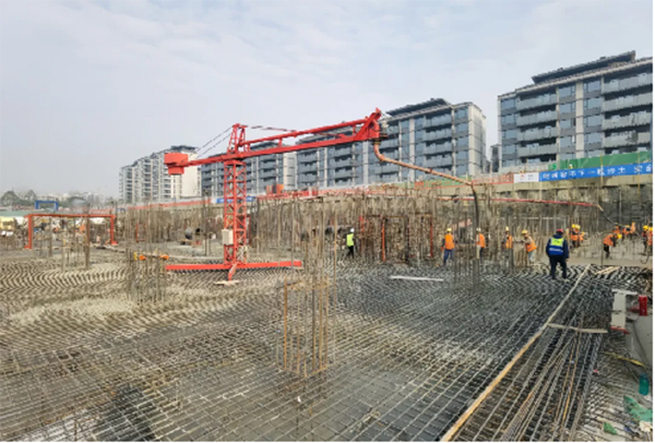 助力双创中建西部建设西南有限公司武侯厂完成示范基地项目浇筑任务