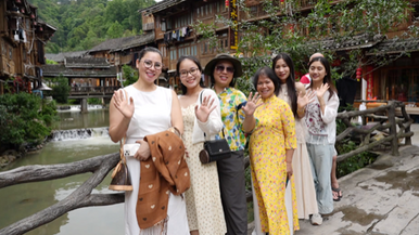 25名越南游客走进贵州黎平肇兴侗寨 赴一场“三千三村”之旅