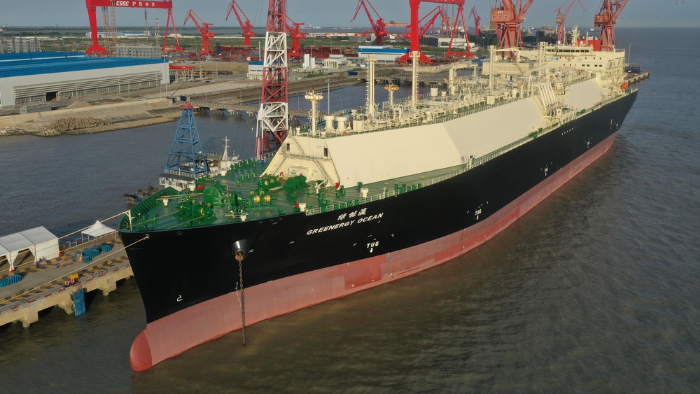我國最大規模液化天然氣運輸船建造項目首制船成功交付