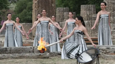 巴黎奧運會奧運火種在希臘成功採集
