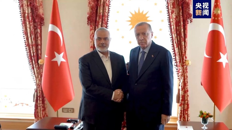 总台记者直击丨巴以新一轮冲突后首次！土耳其总统与哈马斯领导人举行会谈