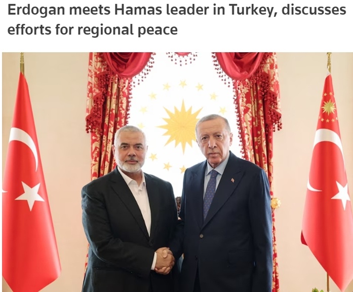 哈马斯高层访问土耳其 专家称或有助于缓和加沙局势