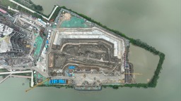 明珠湾区跨江通道“沉管工厂”完成地下连续墙施工
