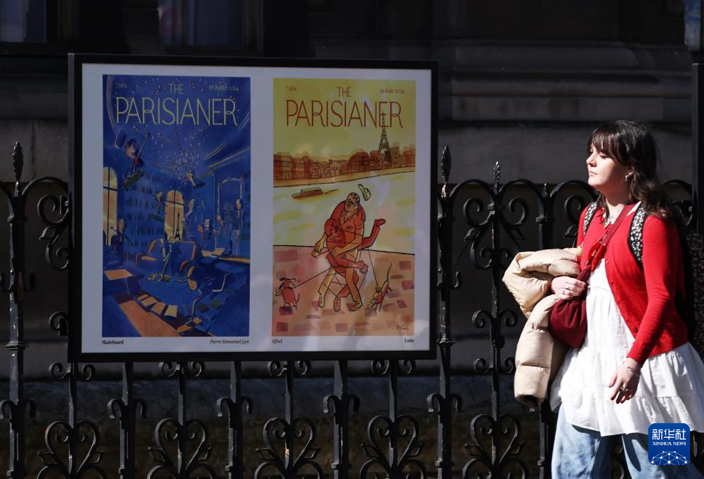 “巴黎城里的体育运动”主题海报展亮相街头