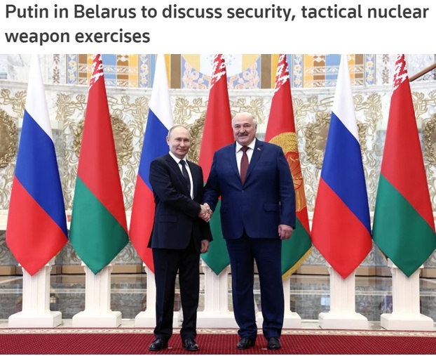 普京訪問白俄羅斯 兩國加強國防合作 舉行核演練回應北約挑釁