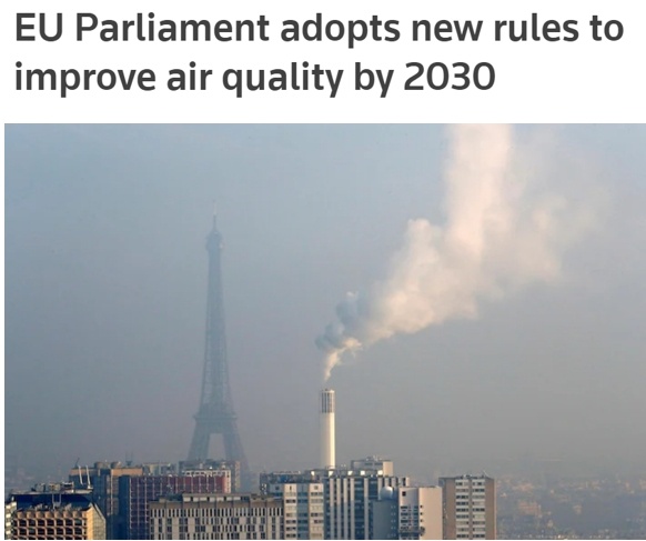 歐盟通過環境新規 力爭2050年實現零空氣污染！