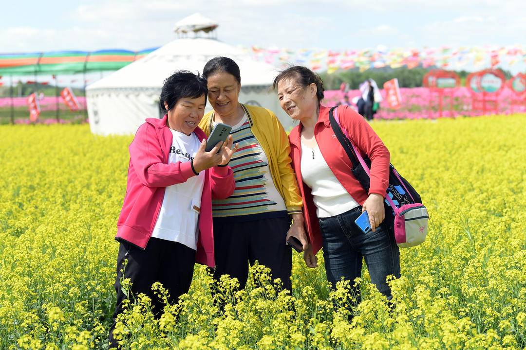 朝阳：花海如画客自来