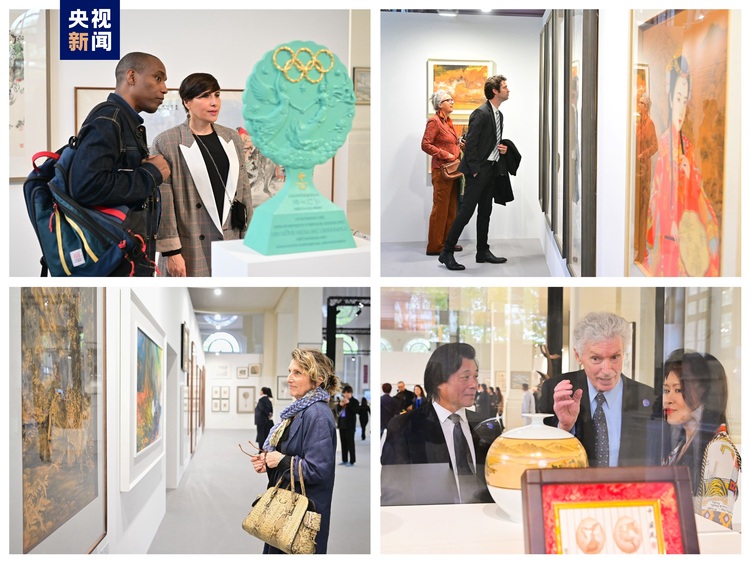 開幕！中央廣播電視總臺“從北京到巴黎——中法藝術家奧林匹克行”中國藝術大展在巴黎舉辦