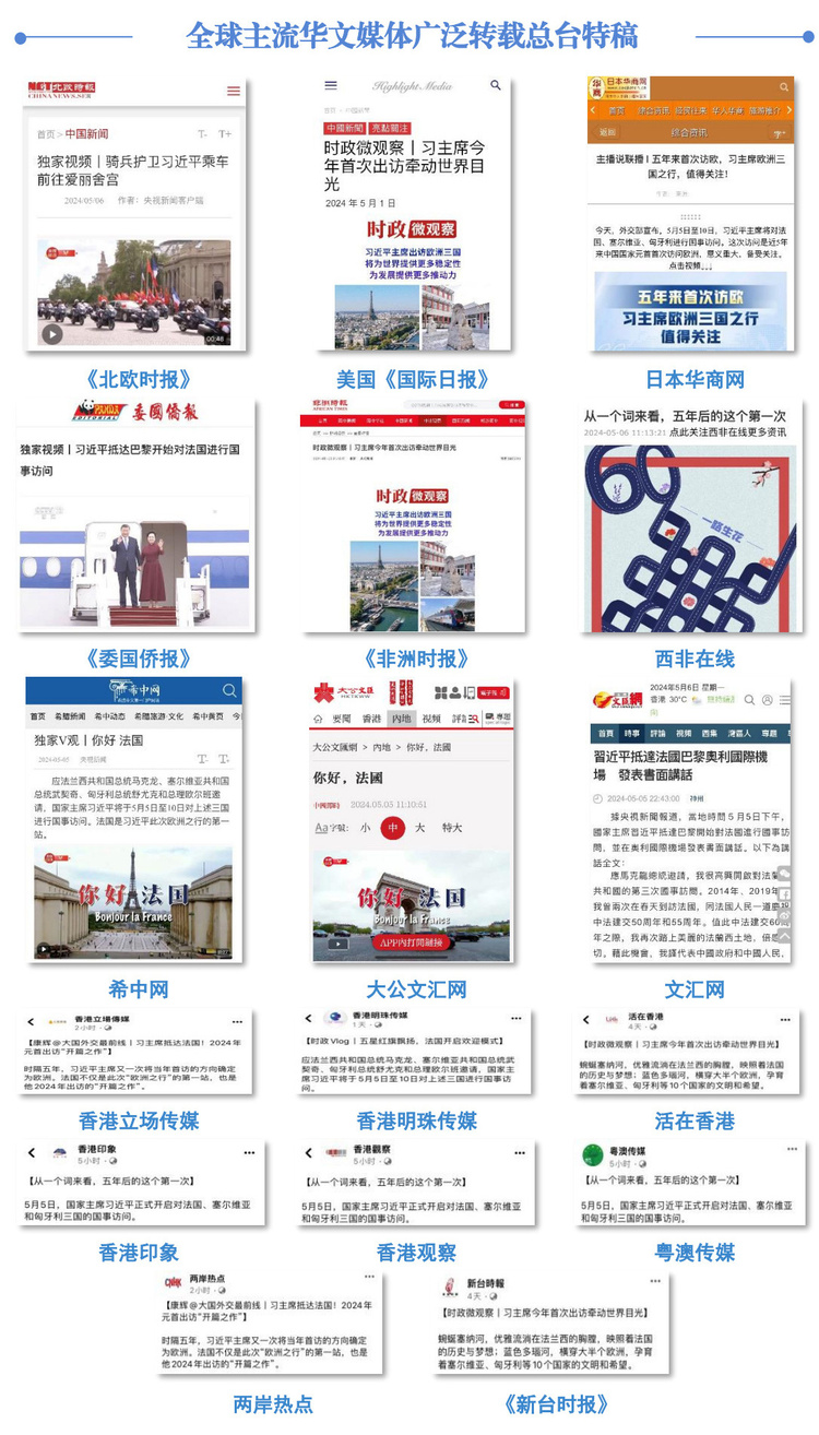 全球关注！总台报道聚焦习主席访法，实现海内外广泛传播