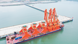 3台门座起重机在福州港漳湾作业区安装 助临港企业多元化发展
