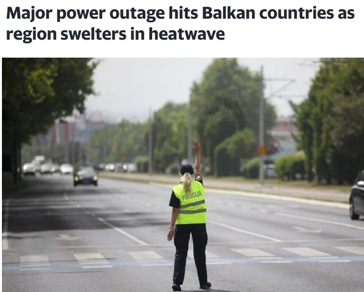 高温导致巴尔干地区多国电网崩溃 巴西湿地火灾频发破历史纪录