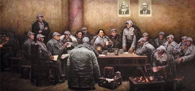 点击图片进入下一页  上一页下一页   1935年1月,遵义会议召开