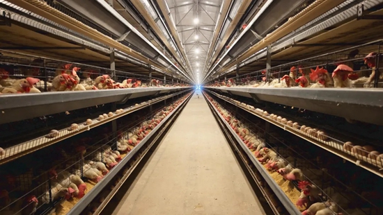 贵州威宁：大力发展智能化蛋鸡养殖 把蛋鸡养殖产业变成“摇钱产业”_fororder_5月22日，智能化养鸡场。（夏静 摄）