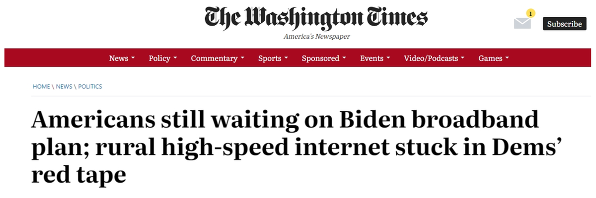 【世界说】一拖三年仍遥遥无期！美媒：美国“数字鸿沟”缩小计划陷入过度官僚主义的泥潭