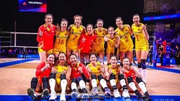 世界女排联赛澳门站中国队3比0横扫泰国队