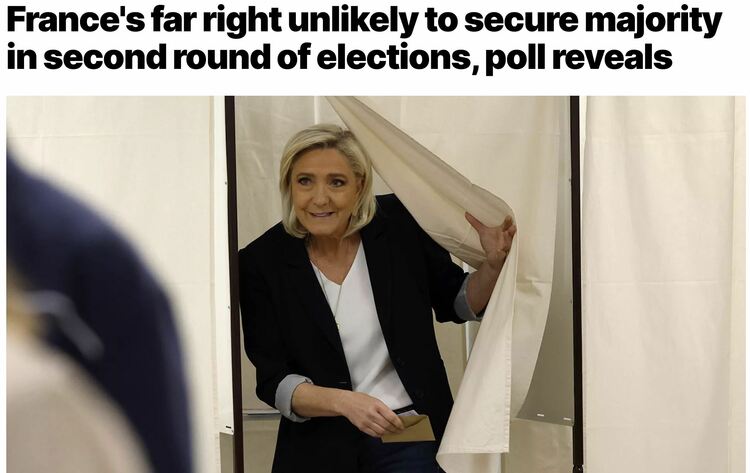 今日投票结果决定法国政坛未来走向 媒体称法国正“跃入未知领域”