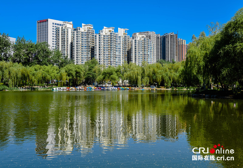 陣雨過後 石家莊藍天白雲美如畫