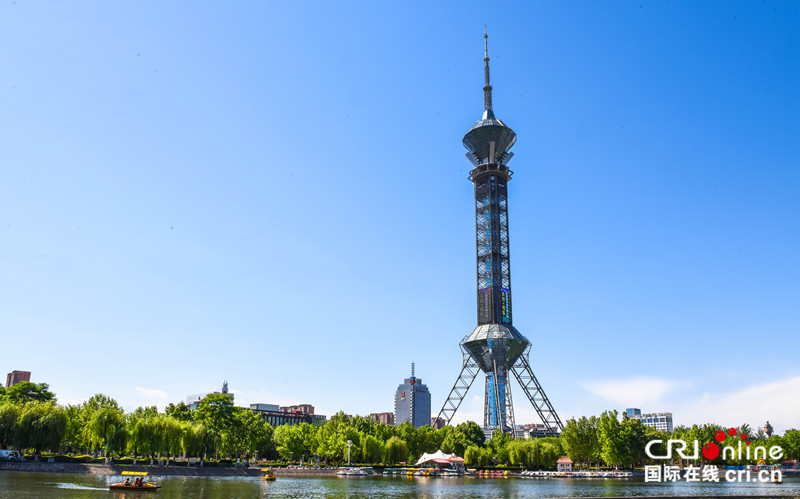 陣雨過後 石家莊藍天白雲美如畫