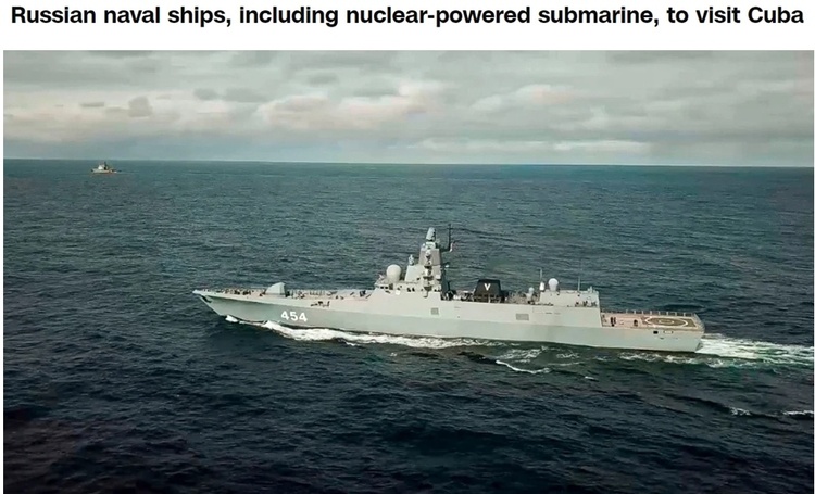 四艘俄罗斯海军舰艇将抵达古巴 对美展示威慑力