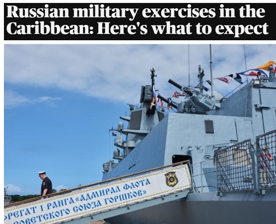 四艘俄罗斯海军舰艇将抵达古巴 对美展示威慑力
