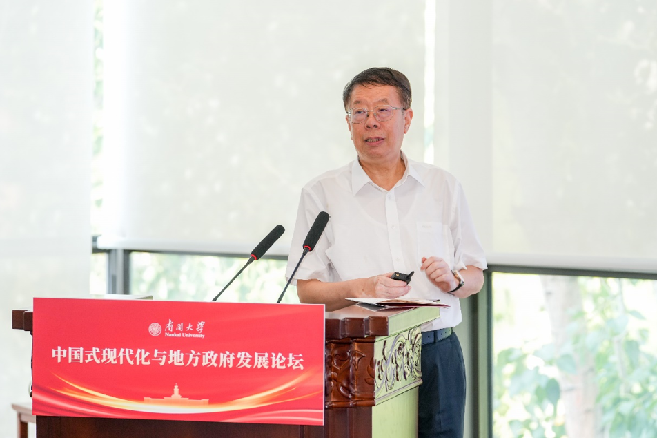 南开大学讲席教授,中国政府发展联合研究中心主任朱光磊 摄影 宗琪琪