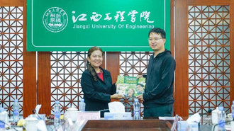  Dr., University of San Carlos, Philippines Mel and his delegation visited Jiangxi Institute of Technology