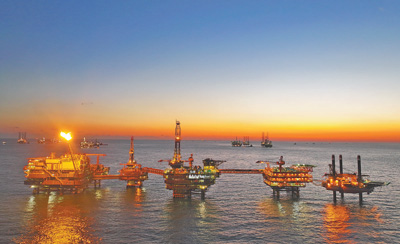 我國最大海上自營油田累産原油突破1億噸