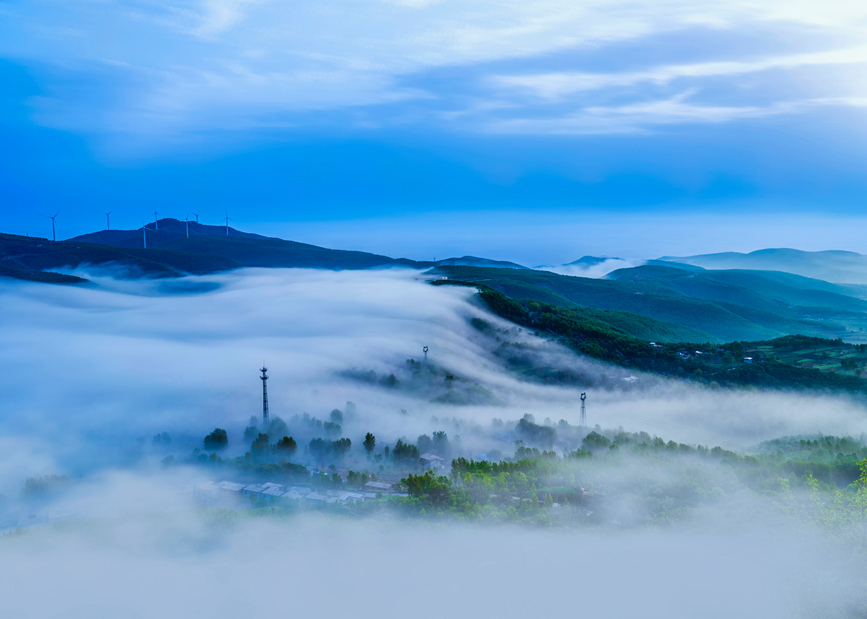 平顶山汝州：云雾缭绕 美景如画