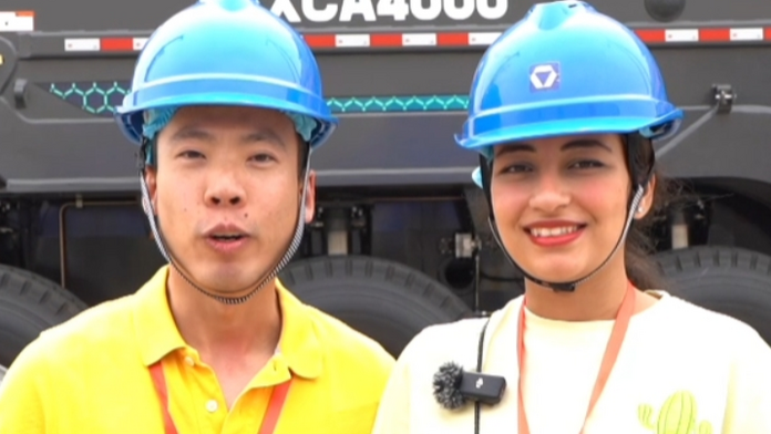 “中国制造”破浪出海 中埃情侣博主讲述徐工“外”传