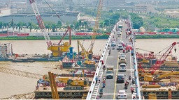广州南沙沥心沙大桥恢复全面通行