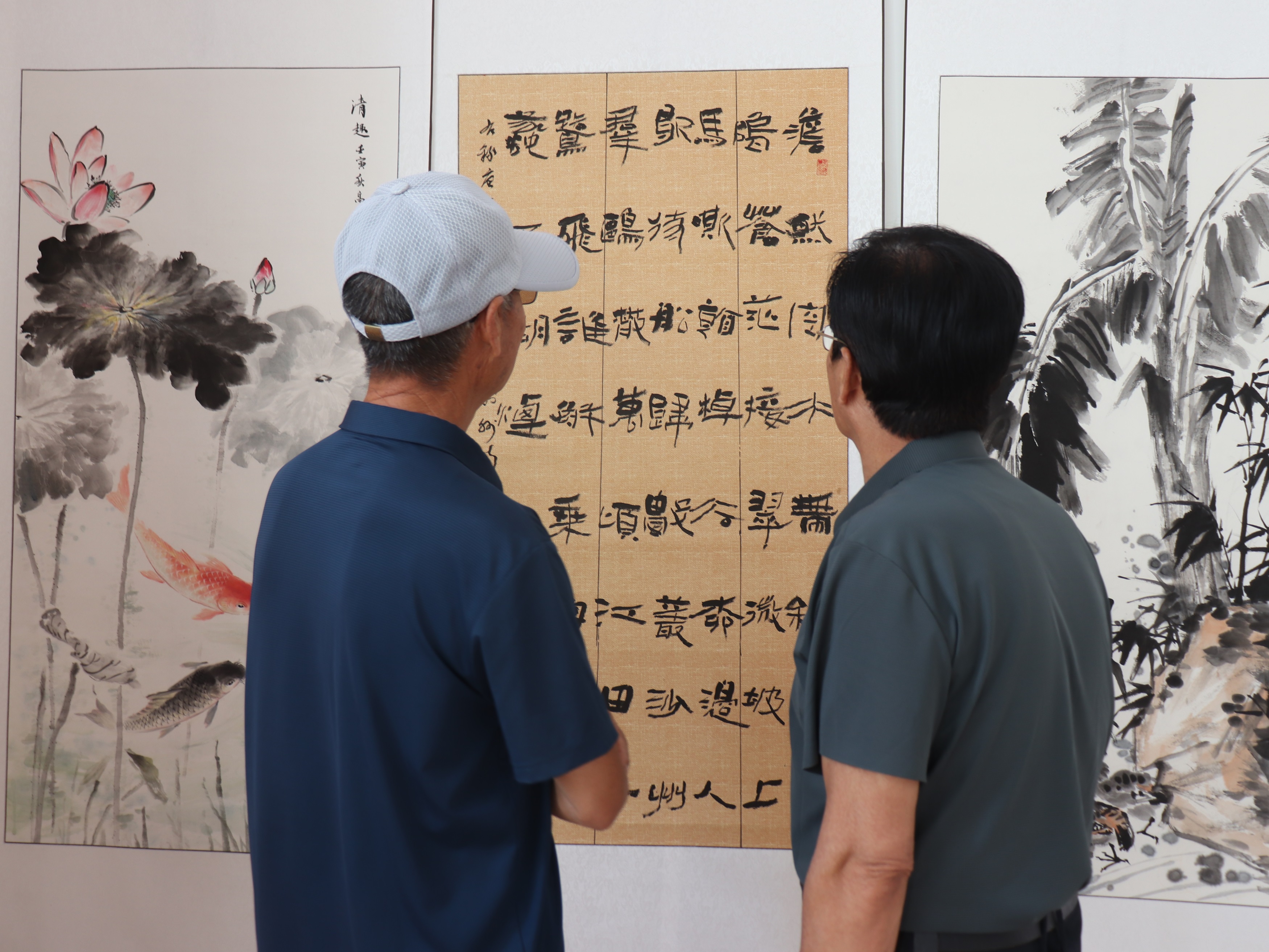 保定博野：举办“翰墨飘香 丹心向党”迎“七一”书画作品展_fororder_2.JPG