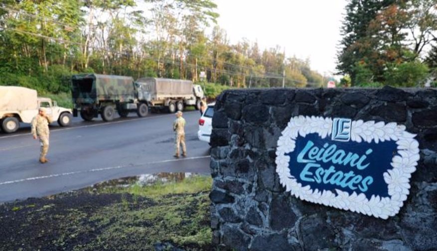 目前，夏威夷国民警卫队正在为逃离基拉韦厄火山附近地区的居民提供安全援助。