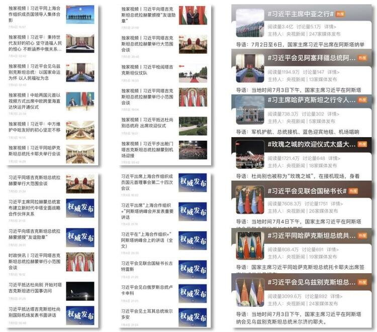 全球共鳴！總臺持續聚焦習主席訪塔，中亞之行報道反響熱烈