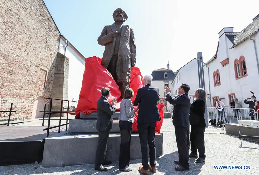 China-donated statue of Karl Marx unveiled in Germany's Trier