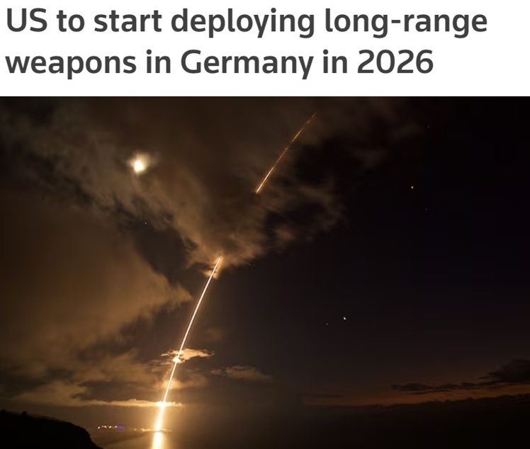 美国将在德国部署远程火力 专家认为将引起新一轮军备竞赛