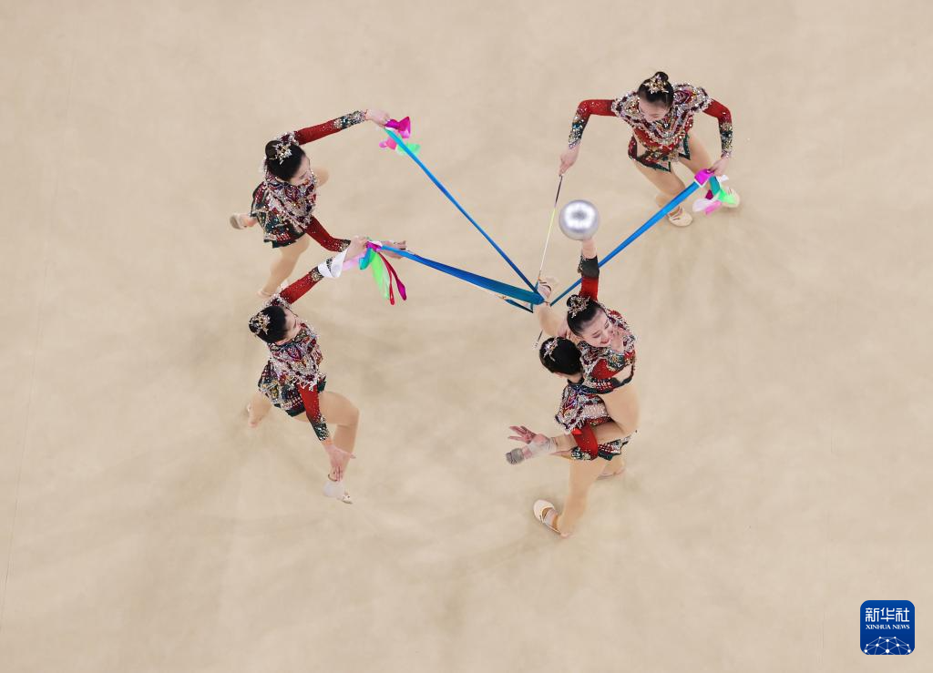 巴黎奥运会丨艺术体操——集体全能：中国队夺冠