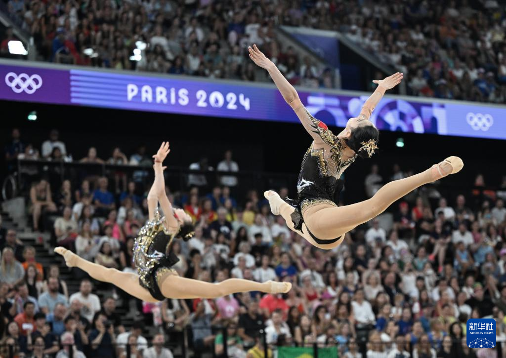 巴黎奥运会丨艺术体操——集体全能：中国队夺冠