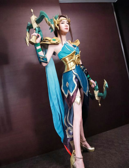 戚薇李承铉万圣节cos古人 李白虞姬合体