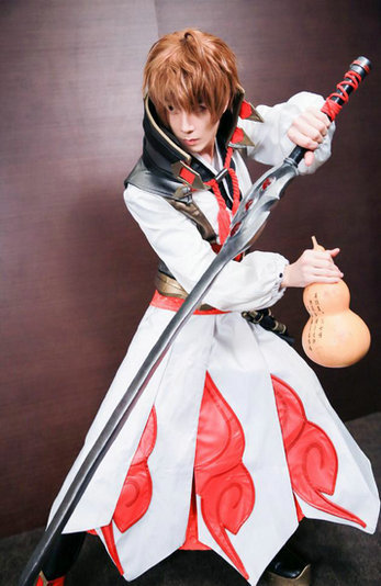 戚薇李承铉万圣节cos古人 李白虞姬合体