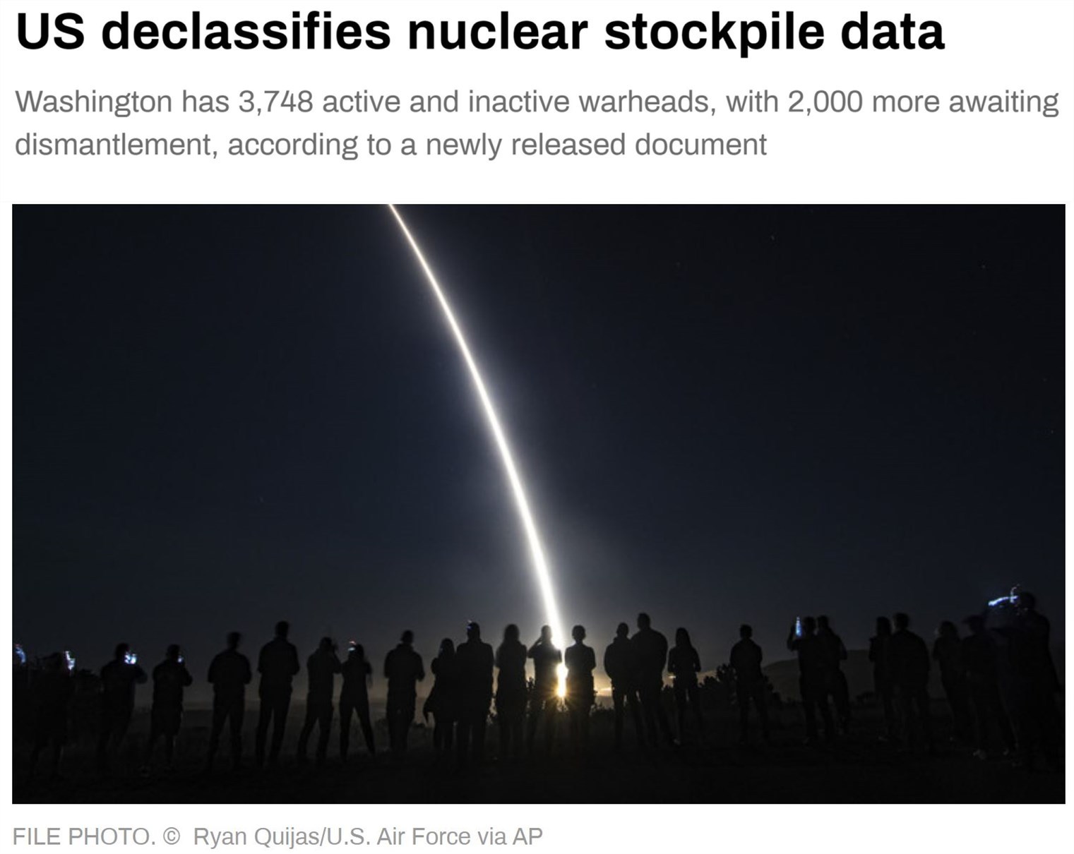 30年销毁1.2万枚核弹头 美国军方实际在减量增效_fororder_b73f35c1d5454fe4a596481bca3181dc