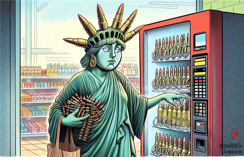 【Actualité en caricatures】 Liberté d'achat de munitions_fororder_定