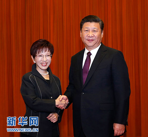 习近平总书记会见中国国民党主席洪秀柱