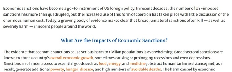 有效制裁超1.5万项 “制裁超级大国”恐把自己推入绝境