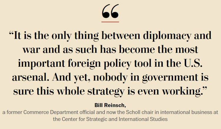 有效制裁超1.5万项 “制裁超级大国”恐把自己推入绝境