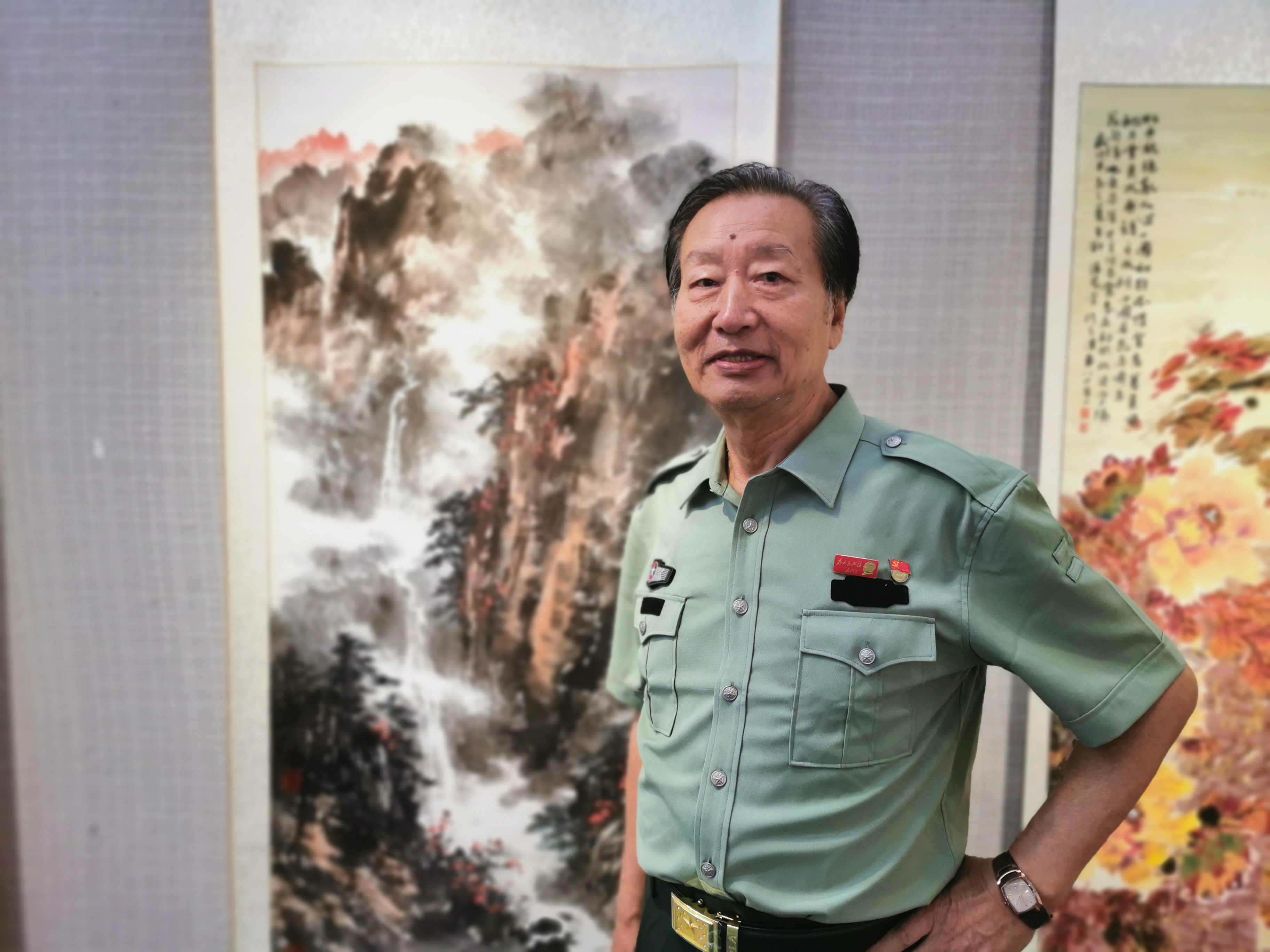 “軍旅榮光”慶祝中國人民解放軍建軍97週年京津冀軍旅書畫家作品展開幕_fororder_1