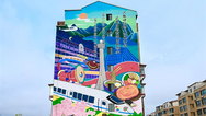  Hand painted cultural wall adds color to Yanji street